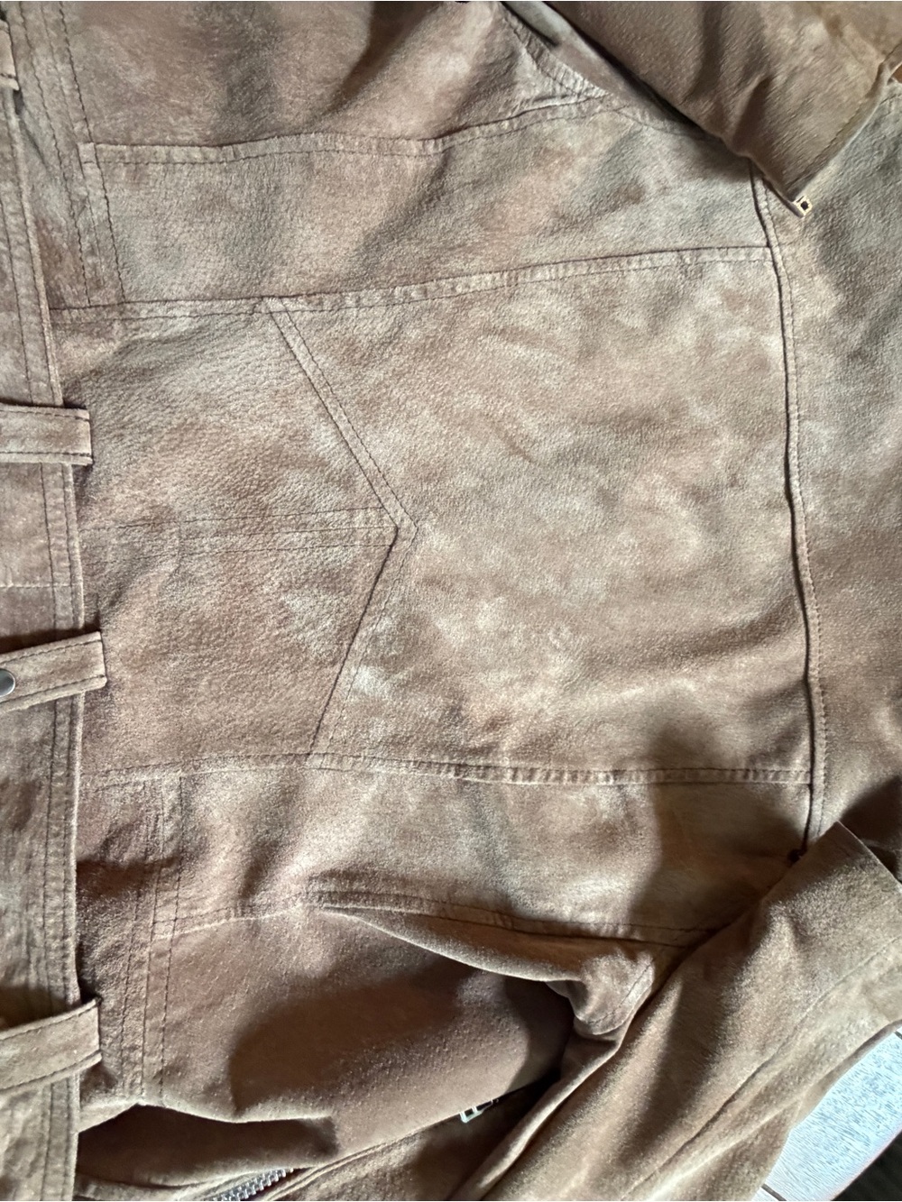 Blank NYC Brown Suede Moto Jacket - Picture 6 of 6